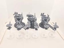 Warhammer 40k 3 tau broadsides with drones unpainted