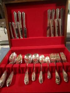 #3-14A   BARBARA silverware set for 6 - Photo 2