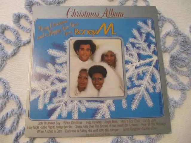 Boney M. Christmas Album Vinyl Record XConditon Circa 1981