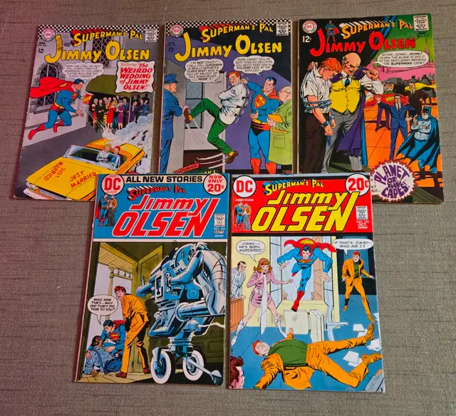 SET #2 - 5 SUPERMAN'S PAL JIMMY OSLEN COMICS