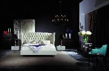 Modern Leather Platform Bed Frame-Queen Size - Photo 2