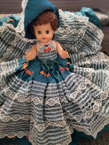 GRANDE POUPÉE NEUVE 14'HAU YEUX OUVRENT FERMENT BELLE ROBE$15.00