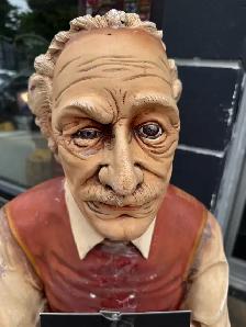Vintage Hand-Carved Wooden Display Figure – 58" Tall - Photo 2