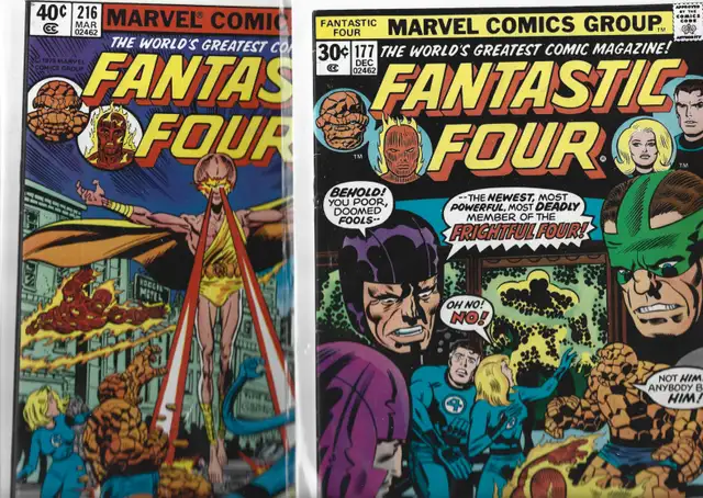 SET OF 2 FANTASTIC FOUR COMICS. NM
