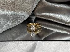 14Kt Gold 1 Carat Princess Cut Diamond Ring $3,345 - Photo 3