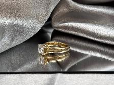 14Kt Gold 1 Carat Princess Cut Diamond Ring $3,345 - Photo 4