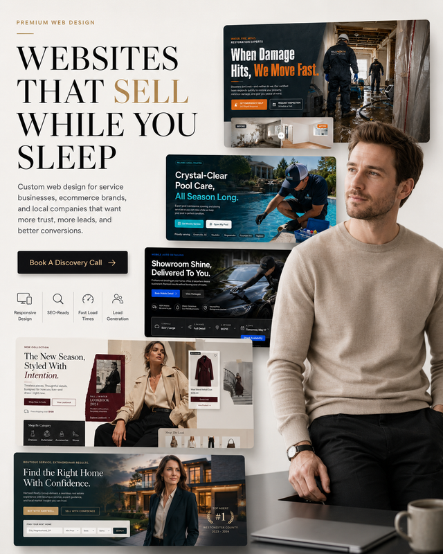 Website Design, Shopify, WordPress & Custom Code