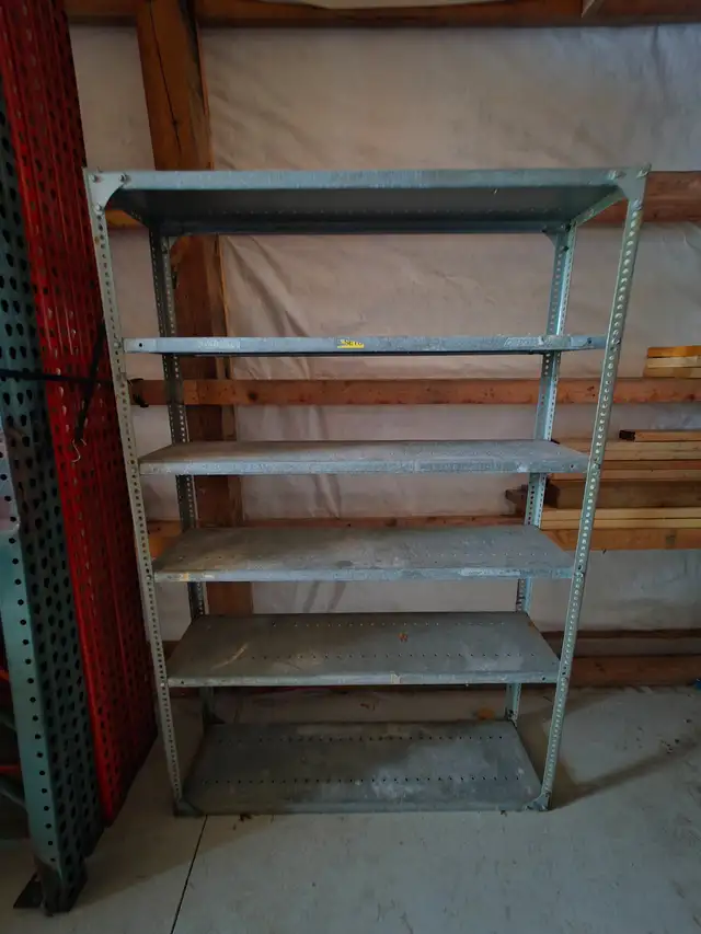 Industrial 6 Shelves Galvanized Shelving Unit 72'H x 48'W x 12'D