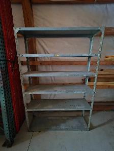 Industrial 6 Shelves Galvanized Shelving Unit 72'H x 48'W x 12'D