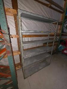 Industrial 6 Shelves Galvanized Shelving Unit 72'H x 48'W x 12'D - Photo 5