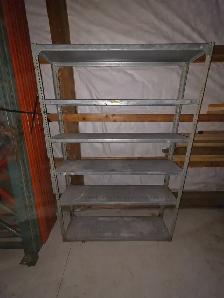 Industrial 6 Shelves Galvanized Shelving Unit 72'H x 48'W x 12'D - Photo 8