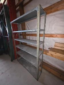 Industrial 6 Shelves Galvanized Shelving Unit 72'H x 48'W x 12'D - Photo 9