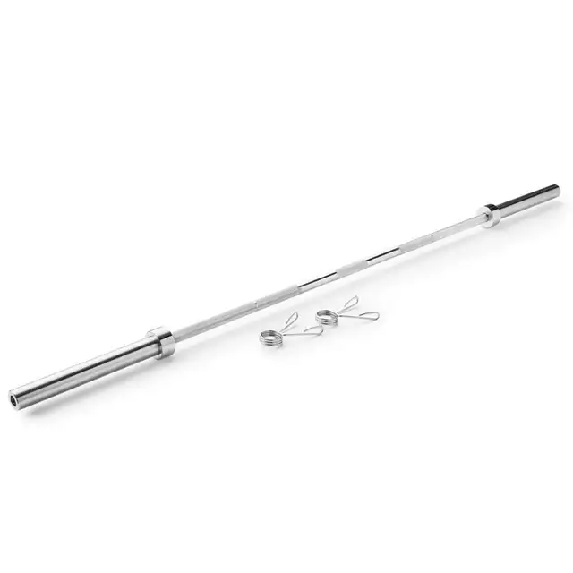 Olympic barbell with collars
