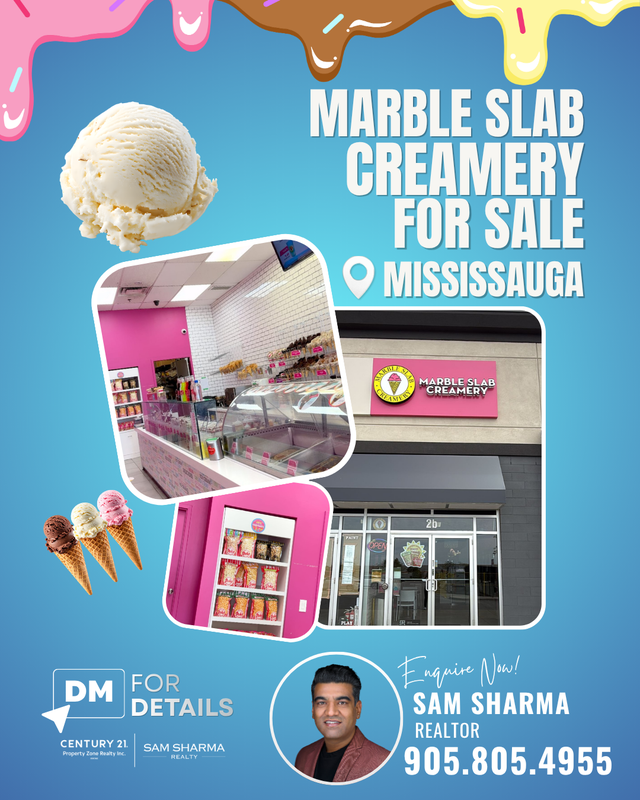 Marble Slab Creamery Franchise for sale in Mississauga