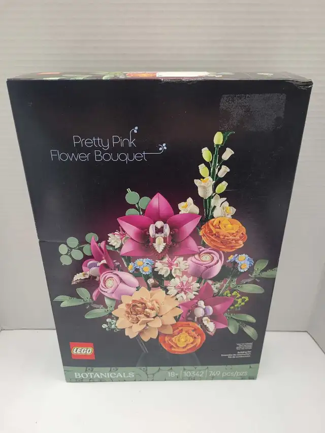 Lego 10342 Pretty Pink Flower Bouquet Botanicals NEW