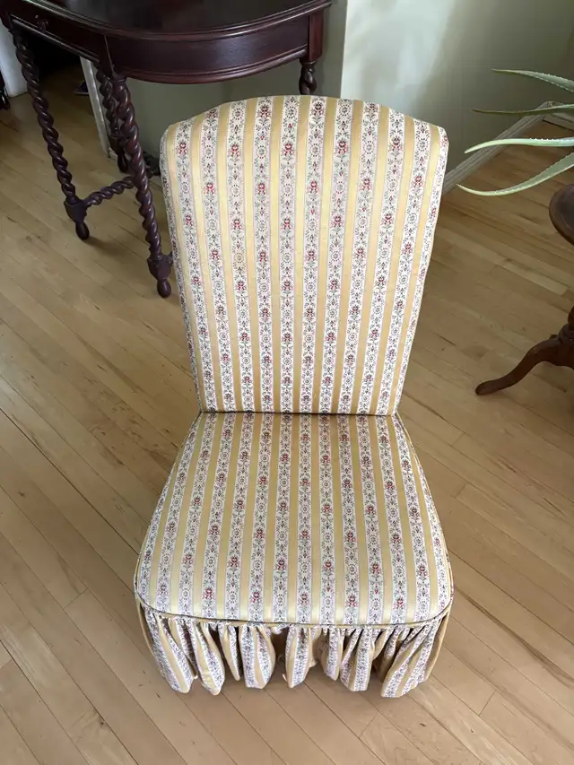 Upholstered Chair – $20