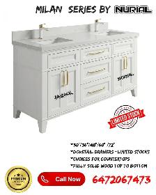 White Vanity, Kitchen Cabinet, Countertop