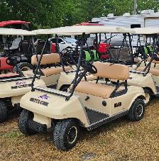 Club Car DS gas powered golf carts for sale