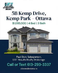 5B Kemp Drive, Kemp Park – Ottawa | $1,095,000