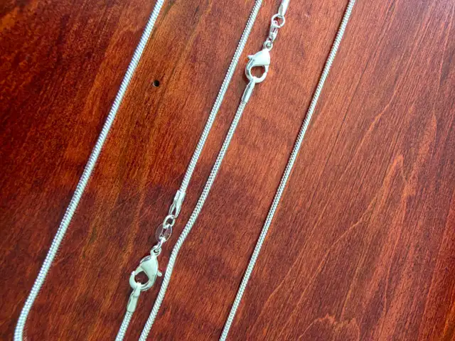 Sterling silver 2mm snake chains