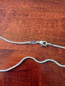 Sterling silver 2mm snake chains - Photo 5