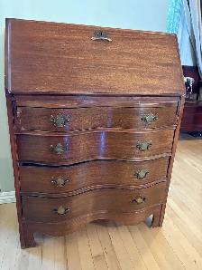 Wooden Mail Cabinet / Secretary Desk – $80