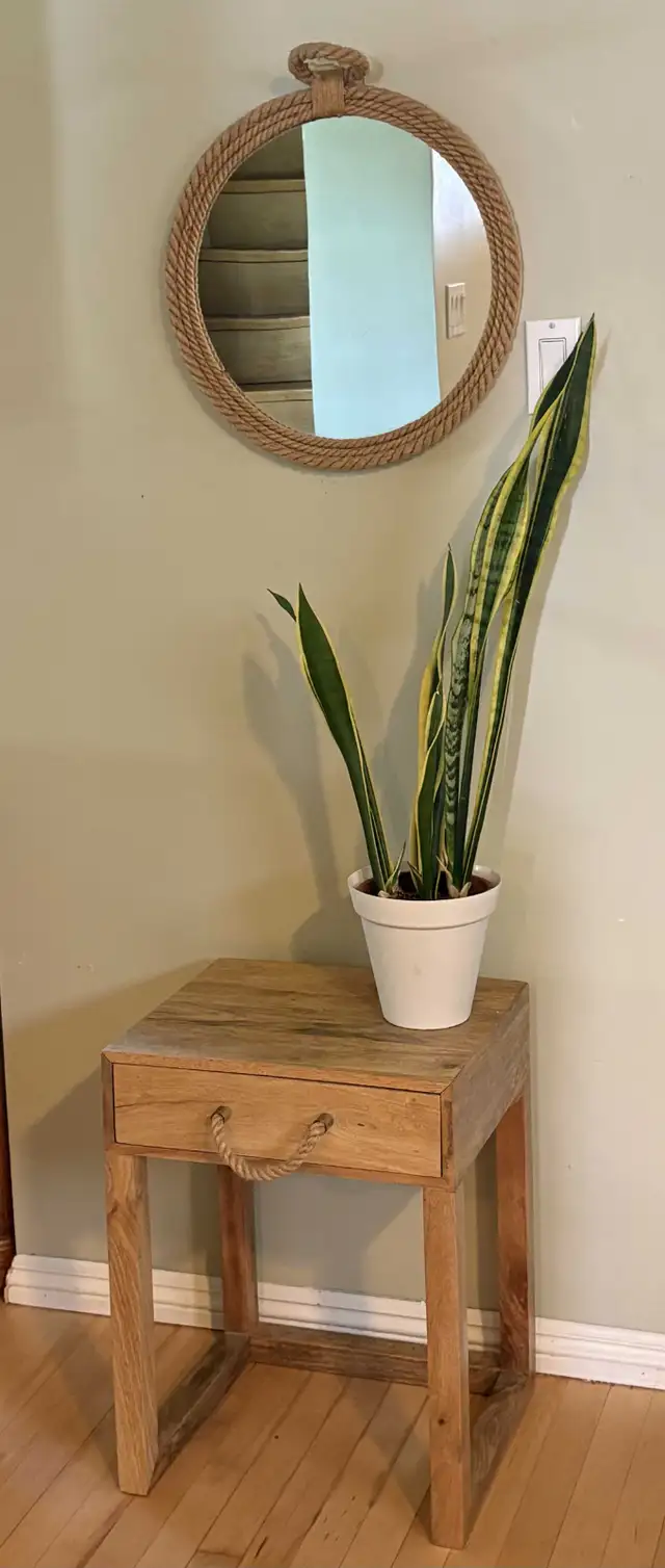 Small Side Table with Mirror – $180