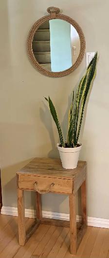 Small Side Table with Mirror – $180