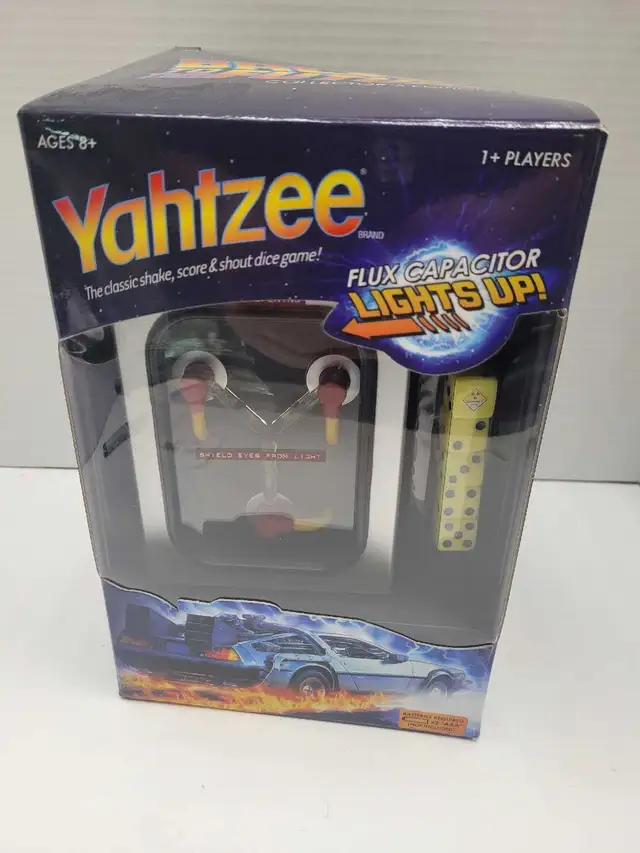 Yahtzee Back to the Future Flux Capacitor Edition