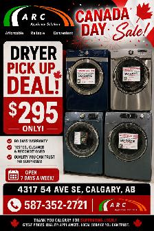 BLOWOUT SALE! CANADA DAY SALE ON WASHER, DRYER, STOVE SALE! - Photo 3