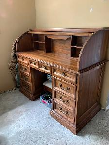Antique roll top desk