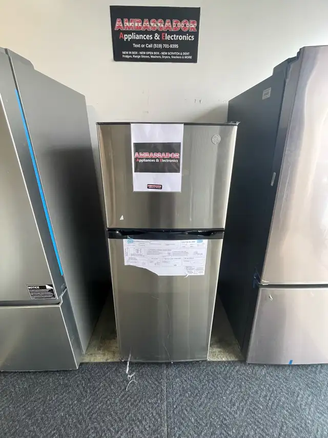 NEW 24" GE Top Freezer  (11.6 Cu.Ft) Stainless Steel