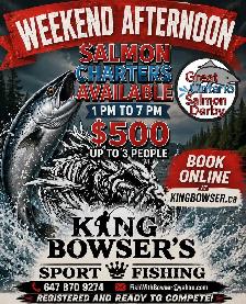 Salmon Fishing Lake Ontario Weekend Afternoon