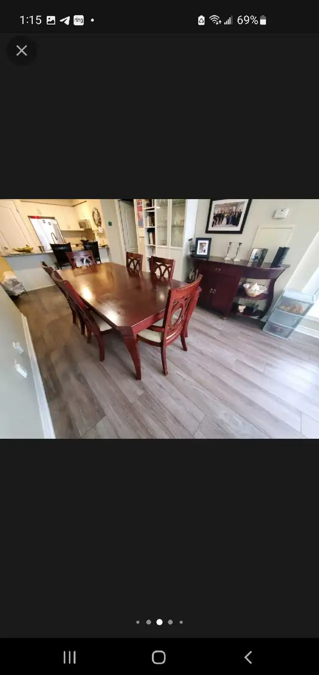 solid wood dining set