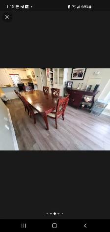 solid wood dining set