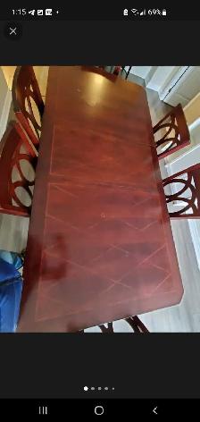 solid wood dining set - Photo 2