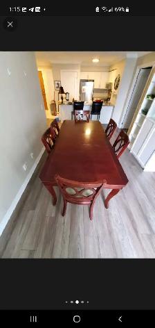 solid wood dining set - Photo 3