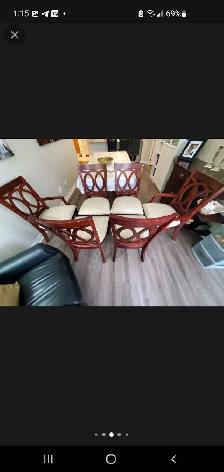 solid wood dining set - Photo 4