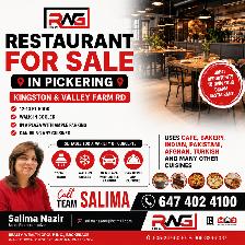 Restaurant for sale in Pickering