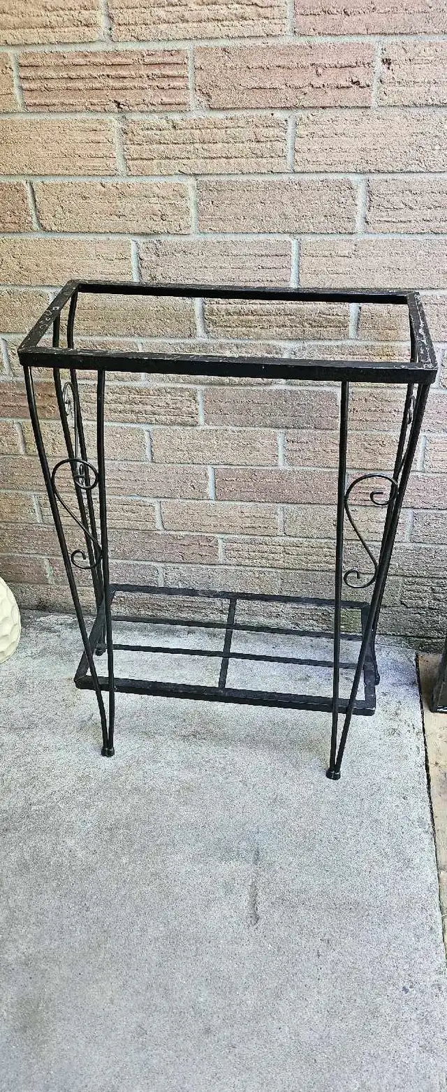 Wrought Iron Vintage Fish Stand