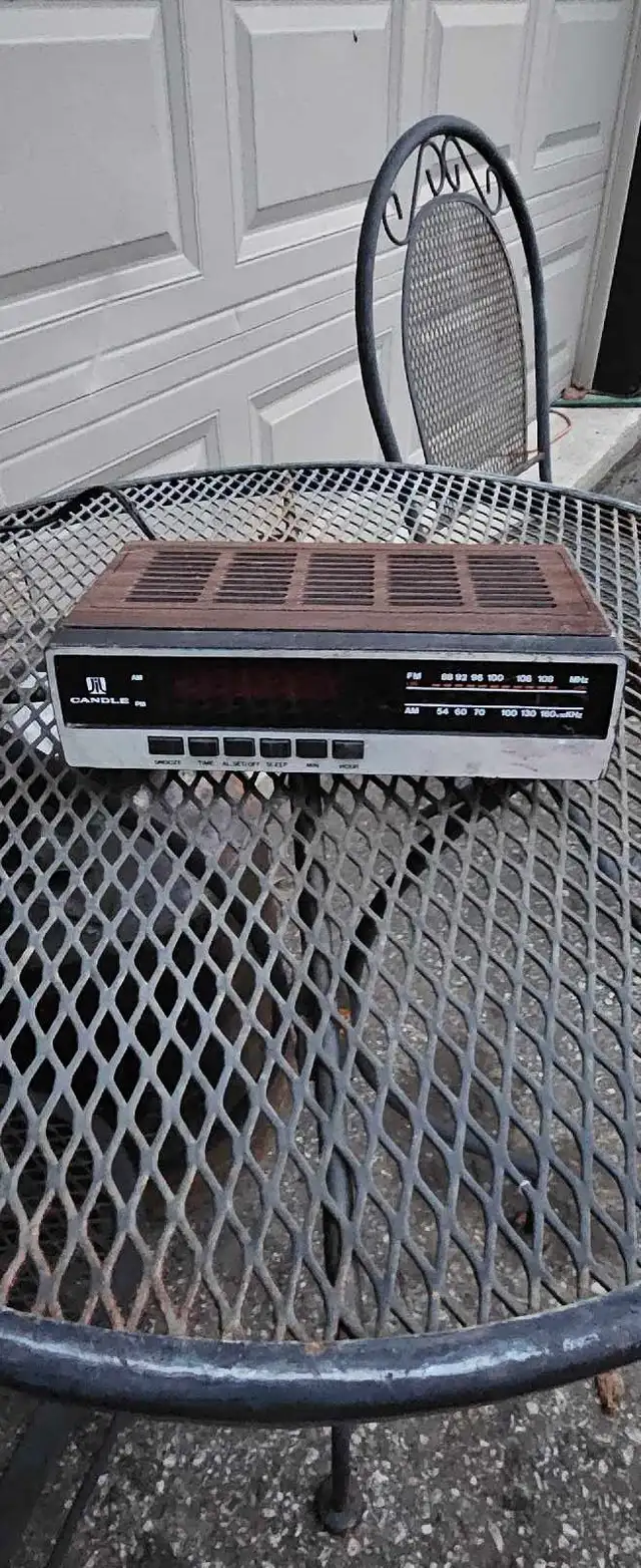 Candle Alarm Clock Radio