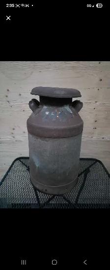 Vintage Metal Milk Can