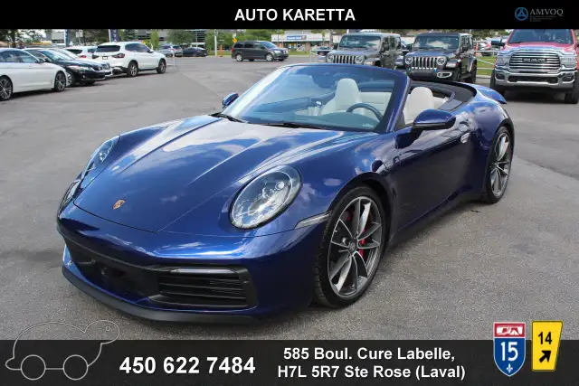 2022 Porsche 911 Carrera 4S Convertible sport & premium pack, In