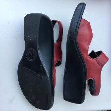 Sandale cuir rouge, MEPHISTO, grandeur 39, - Photo 3