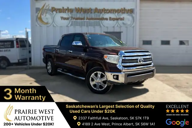 2016 Toyota Tundra Platinum CrewMax 5.7L V8 Crew Cab | Sunroof |