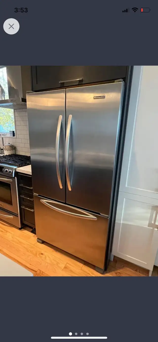 Full working KitchenAid 36w Fridge can DELIVER