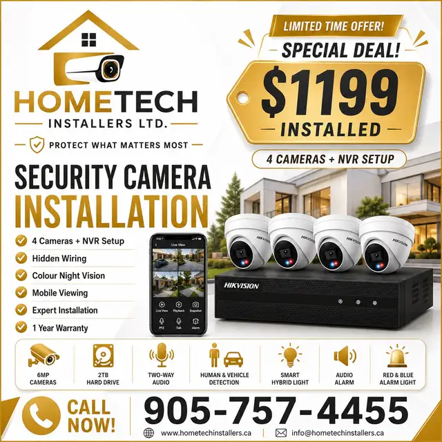 Security camera installtion