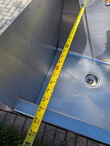 Commercial stainless steel utility sink with backsplash - Photo 5