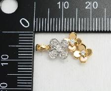18K DIAMOND FLOWER PENDANT - Photo 9
