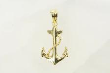 10K ANCHOR PENDANT